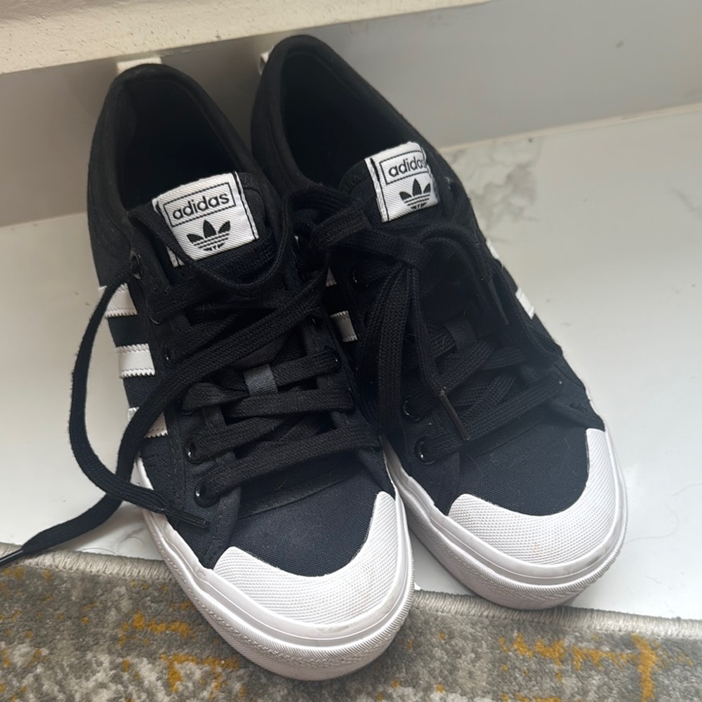 Adidas Black and White Casual Sneakers